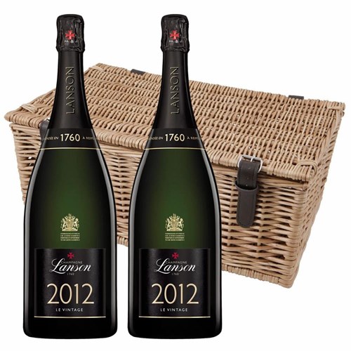 Magnum of Lanson Le Vintage 2012 Champagne 150cl Duo Magnum Hamper (2x150cl)